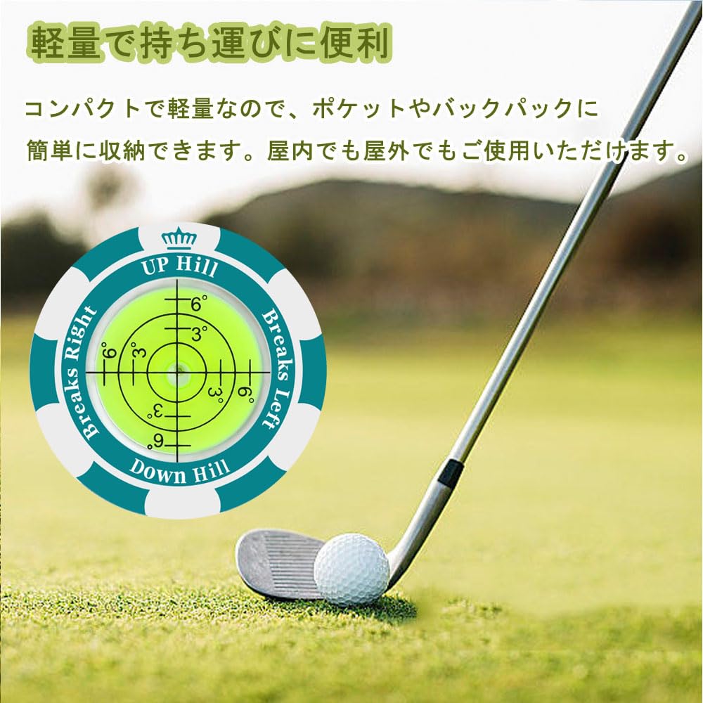 Golf Marker Magnet Putting Guide Round Bubble Level Level High