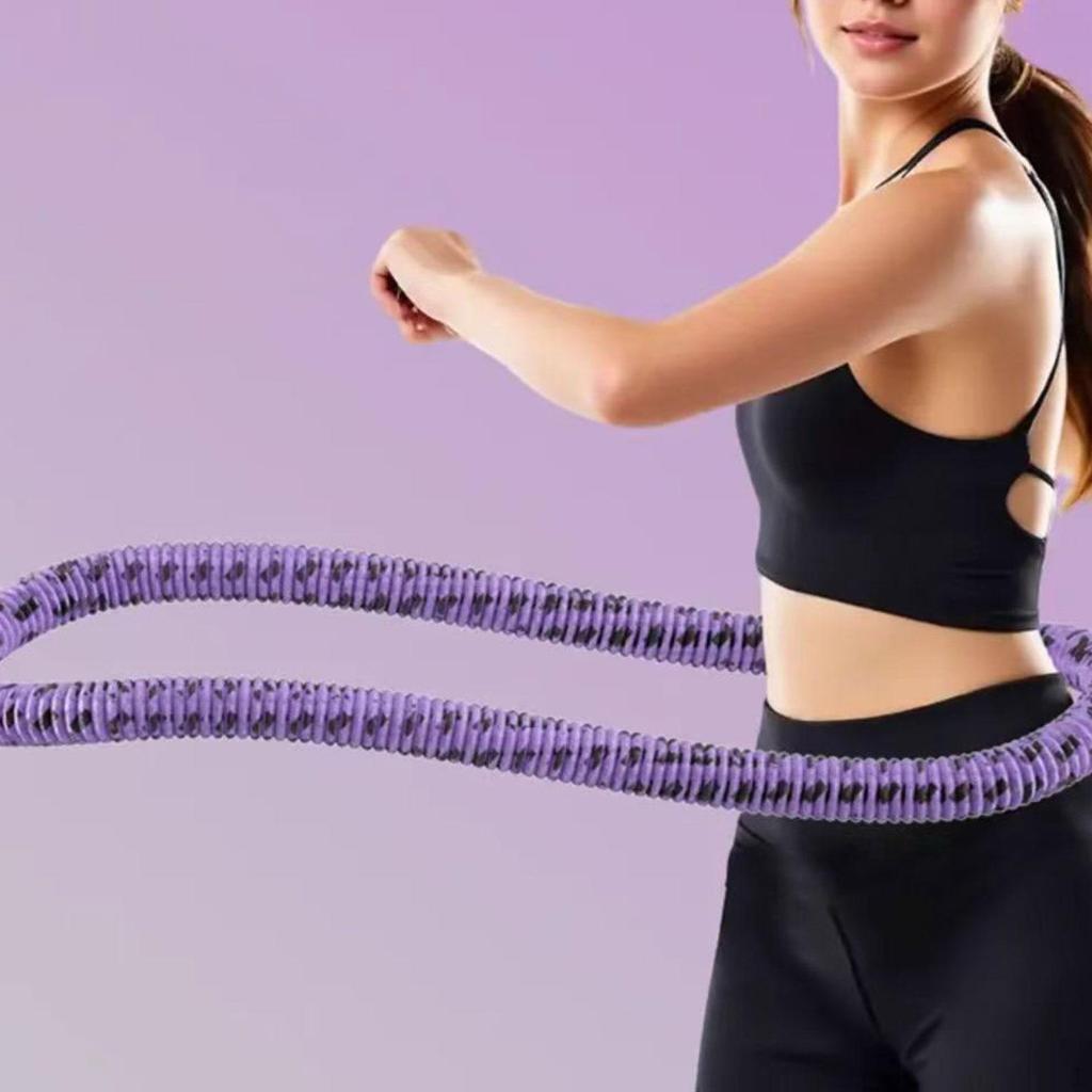 Fitness Hoop Abdomen Circles Foldable Comfortable Workout Device Exercise for Home