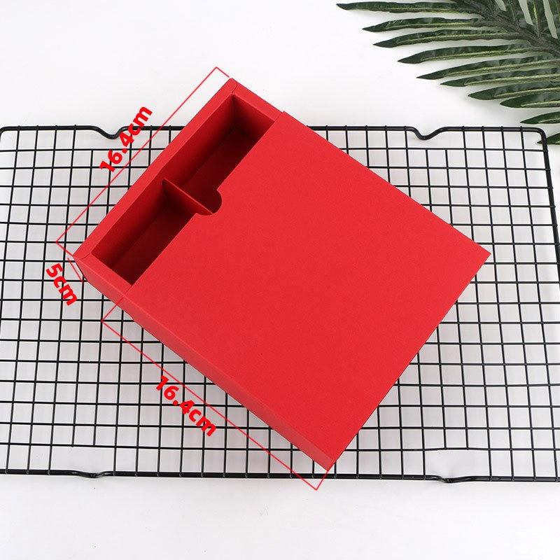 5 szt. Kwadratowe papierowe pudełka z 4 przegródkami Przezroczyste matowe wieczko Pudełko do pakowania ciasta z żółtkiem Pudełko na ciasto księżycowe