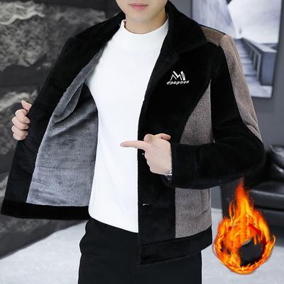 Pánská zimní bunda ležérní bunda zimní krátká bunda teplý zateplený top s kapucí