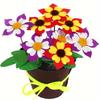 DIY Flower Pot Potted for Children Crafts Kids Educational Gifts Ornaments Bonsai Flowers Making Kit Sold By Set
