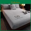 Slip Solid Color Non Bedspread Bedside Cover Throw Blanket Bedroom Super Soft Protector Bed Cover With Elastic Rubber Band Sheet