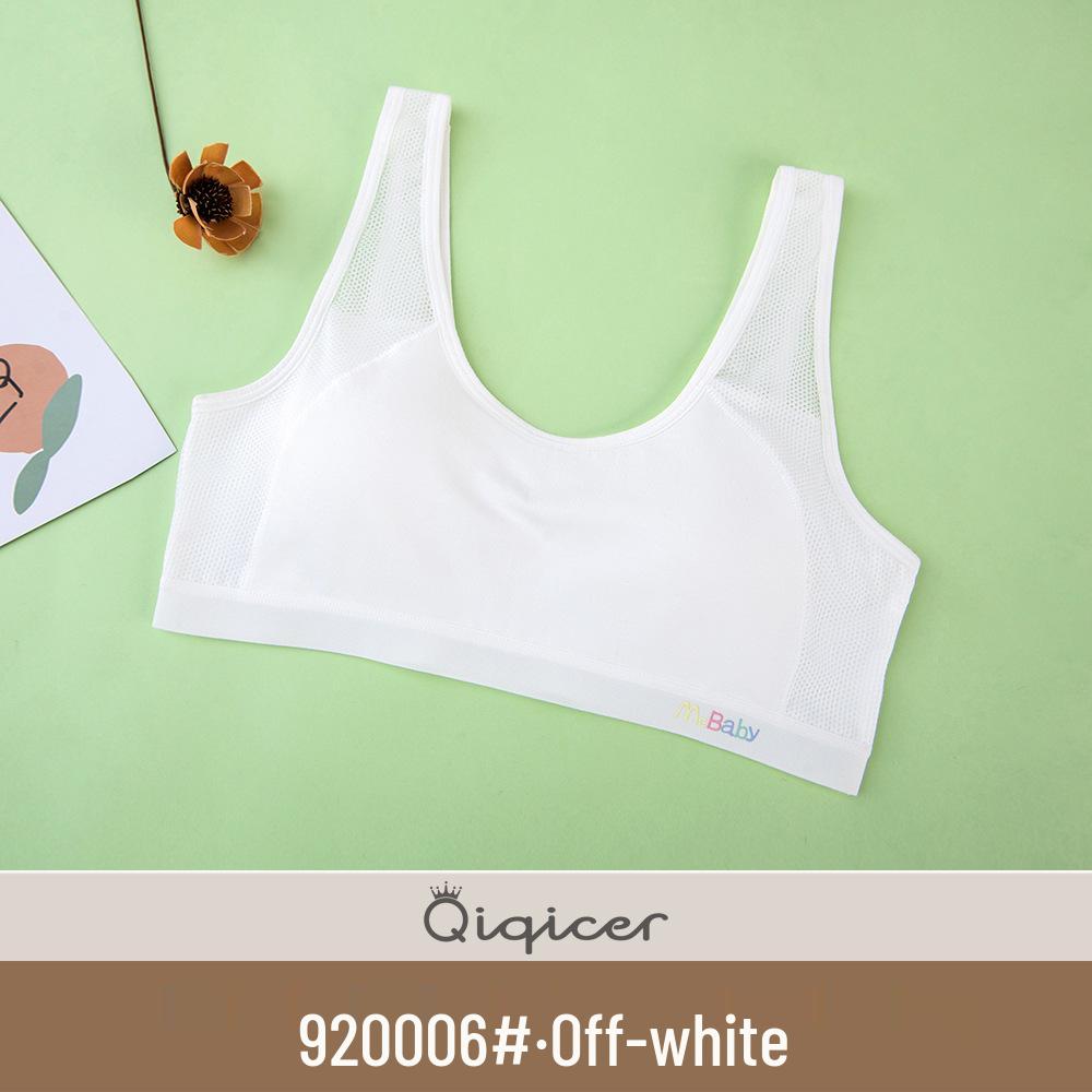 Junior Girls' Pure Cotton Sports Bra - Breathable & Supportive