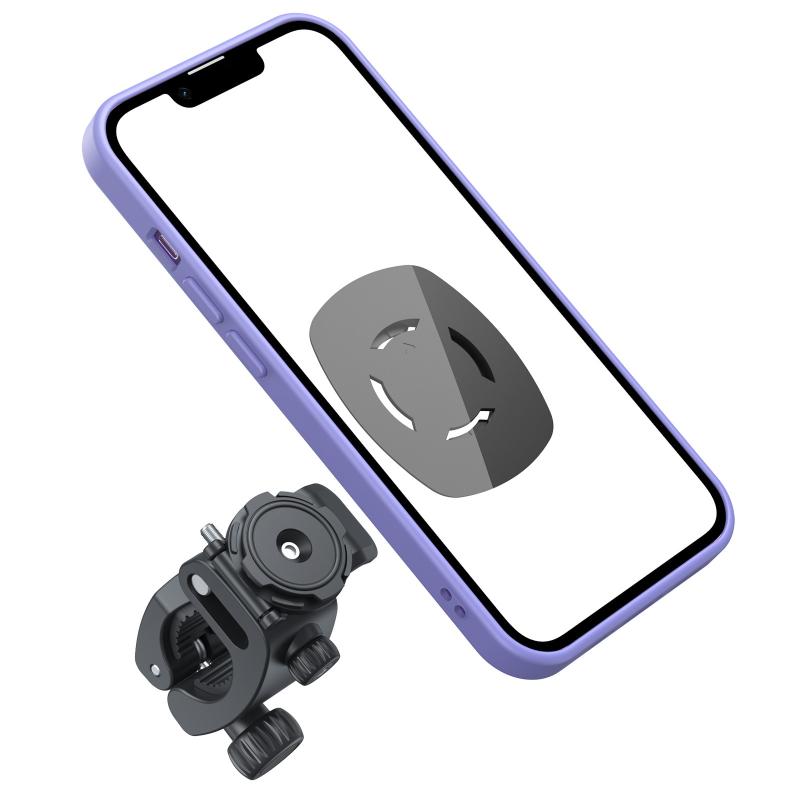 Universal Motorcycle Handlebar Phone Mount Adjustable Clamp 360 Rotation Holder for Bike Cycling Road Ride Fit All Cellphones