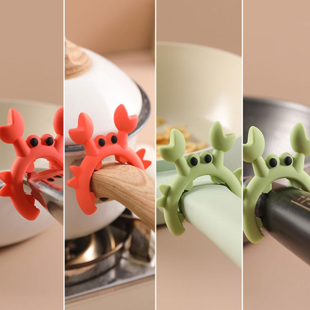 Set mit 5 bunten Silikon-Löffelablagen, hitzebeständig, Küchenspatelhalter, Mehrzweck-Organisatoren für Kochutensilien