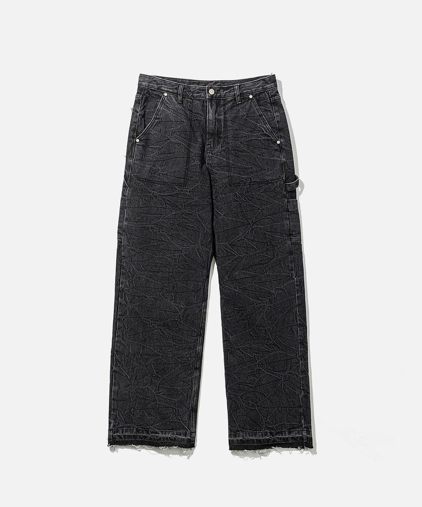 VASTIC Wrinkle Washed Carpenter Pants_Black