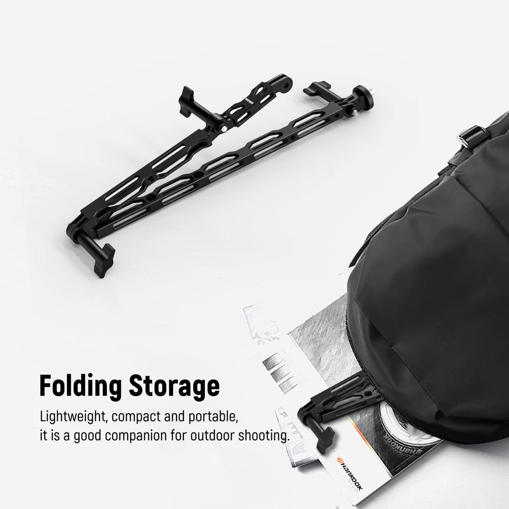 NEEWER Extension Arm Helmet Mount for Action Aluminum Alloy Set of Includes Three Thumb Screws and Screw Compatible with Osmo Action and Cameras,