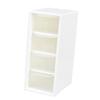 Desktop 4 Drawer Storage Organizer Small Stackable Clear Plastic Storage Containers Box for Home