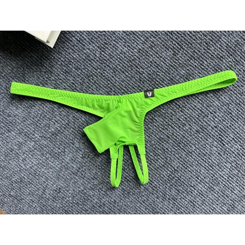 Open Penis G-String Men Erotic Panties Jj Sheath Underwear T-Back Underpants Cock Hole Panties Gay Bare Butt Thongs Lingerie