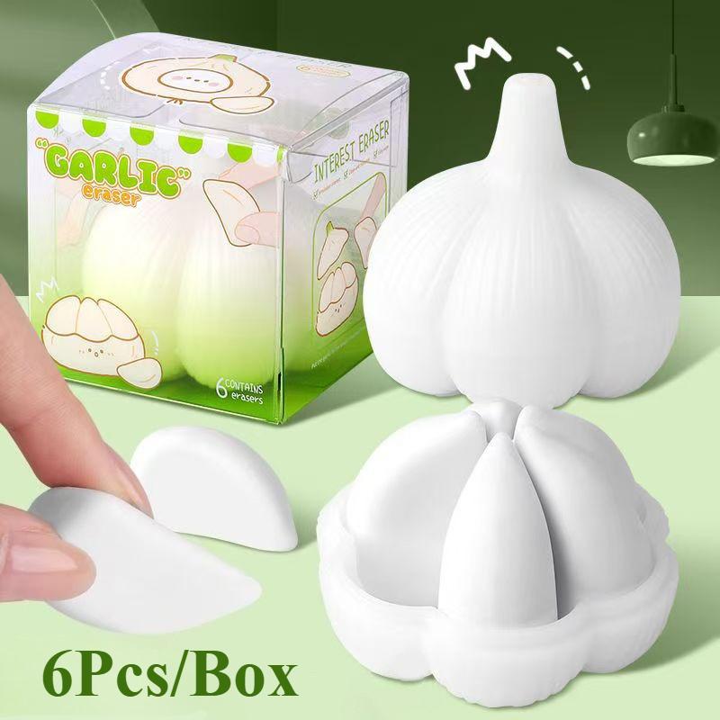 

Kawaii Lovely Garlic Rubber Eraser Lovely Garlic Shaped Funny Creative Eraser Funny Desk Decor Student Stationery Supplies Gifts