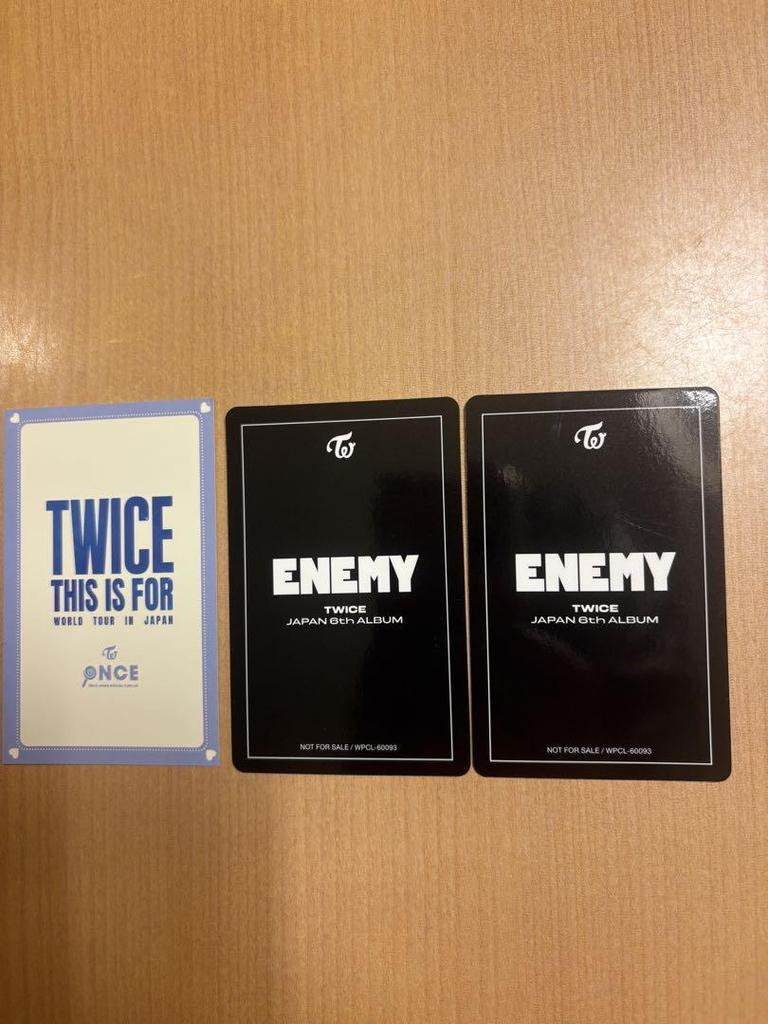 [USED] TWICE Momo ENEMY Trading Card FC Limited Edition Card Momo Edition CD Opened