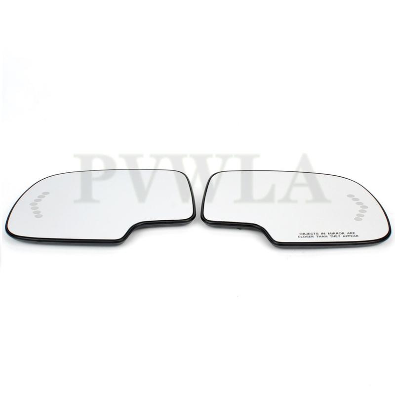 Front Door Side Heated Mirror Glass Rear-view For GMC Sierra 1500HD 2003/GMC Sierra 2500 2003 2004/GMC Sierra 1500 HD 2005 2006