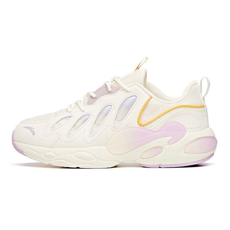 

Anta Kids Low Top Running Shoes Kids sneaker White Purple Gray 322118896-1 39