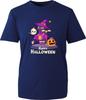 Happy Halloween Catoween TShirt Cute Boo Witch Cat With Pumpkin Horror Tee Top