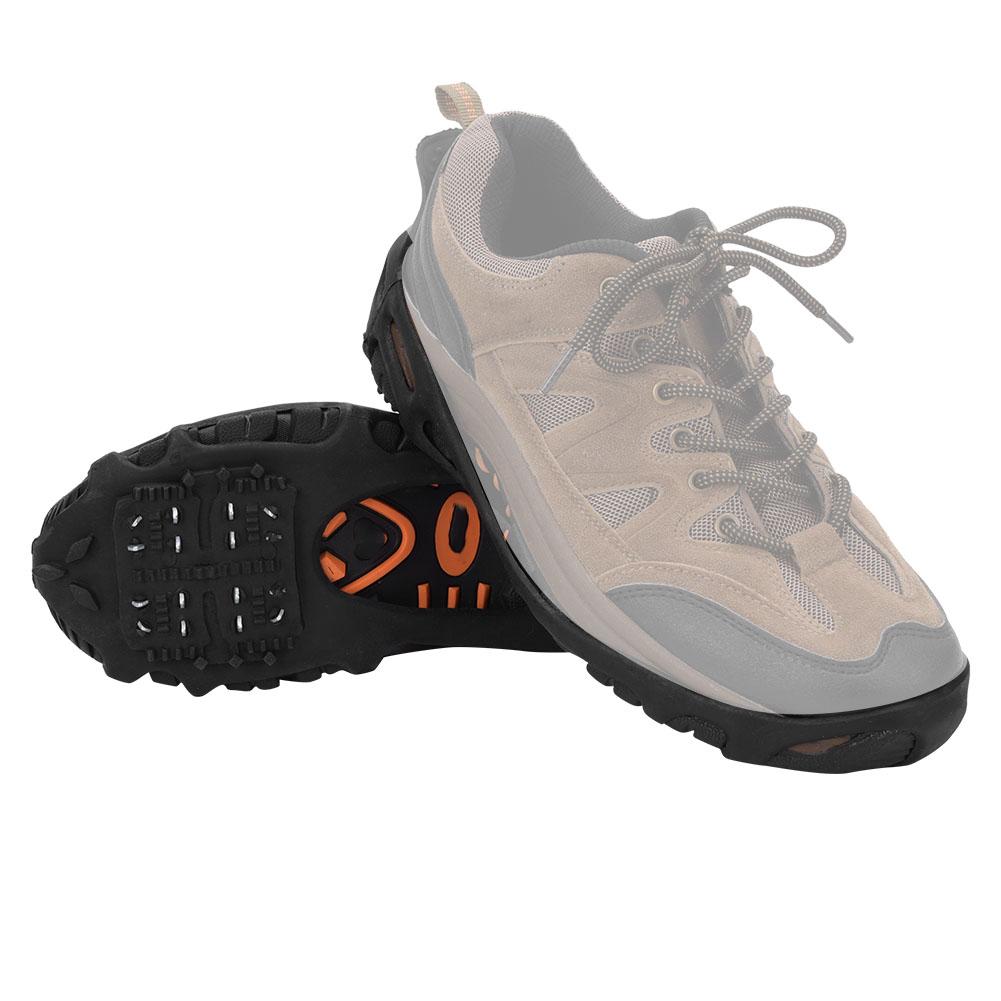 TPE 24 Teeth Anti slip Ice Cleat Shoe Grips Spikes Cleats Crampons for Snow Ground Hiking Climbing