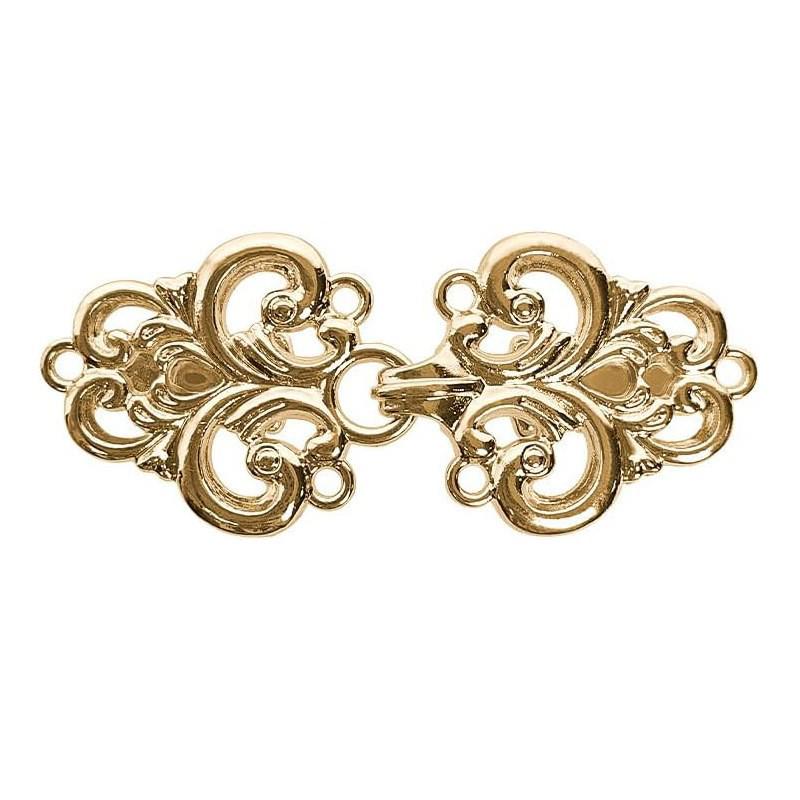 Retro Chinese Alloy Shawl Clip: Creative Hollow Scarf Buckle, Double Sweater Clip Brooch Travel Accessory.