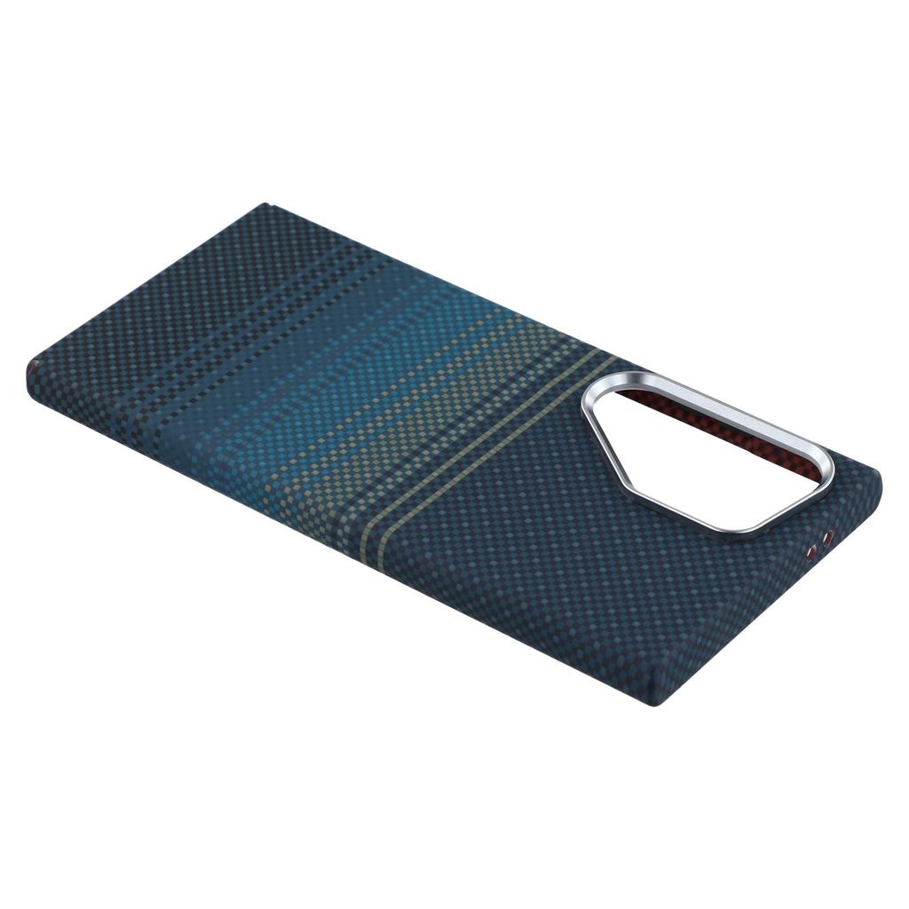 Dla Samsung Galaxy S23 Ultra Magnetyczne Etui Tekstura Włókna Węglowego Wodoodporne PC Pokrowiec na Telefon