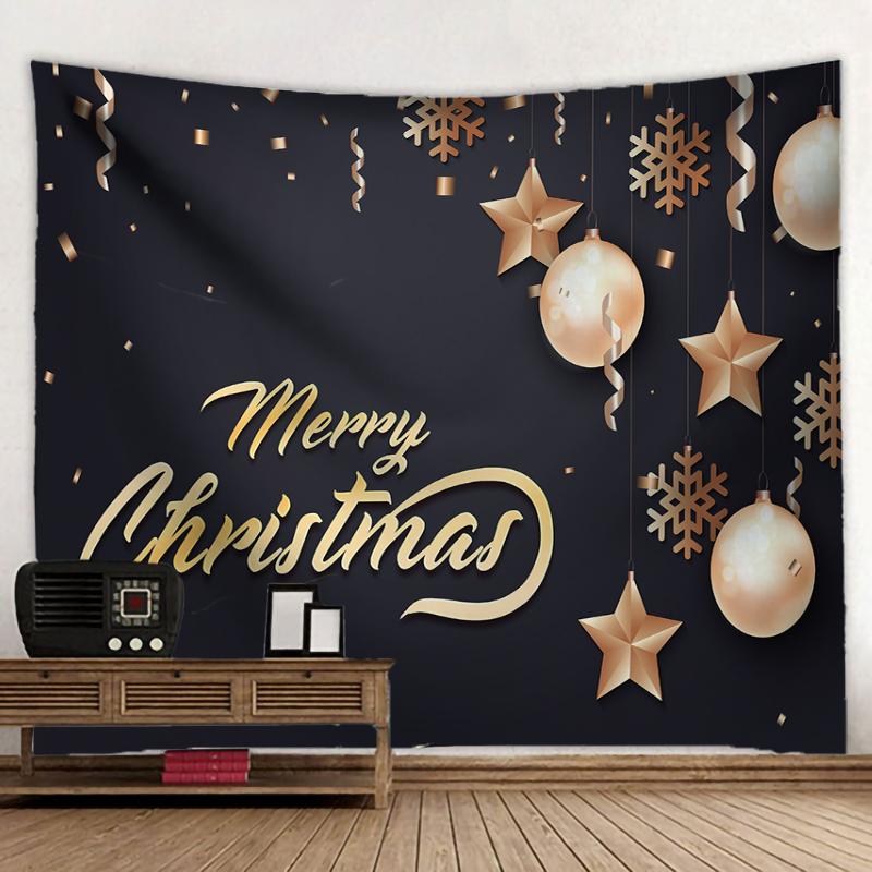 Christmas Balls And Snow Wall Hanging Tapestry Christmas Wall Hanging Tree Wall Hanging Gorgeous Christmas Tree Fireplace Gifts