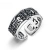 Ring Men's Cross Trendy Men's Hip Hop Ins Niche Single Ring Retro Black Premium Sense Open Ring Wholesale