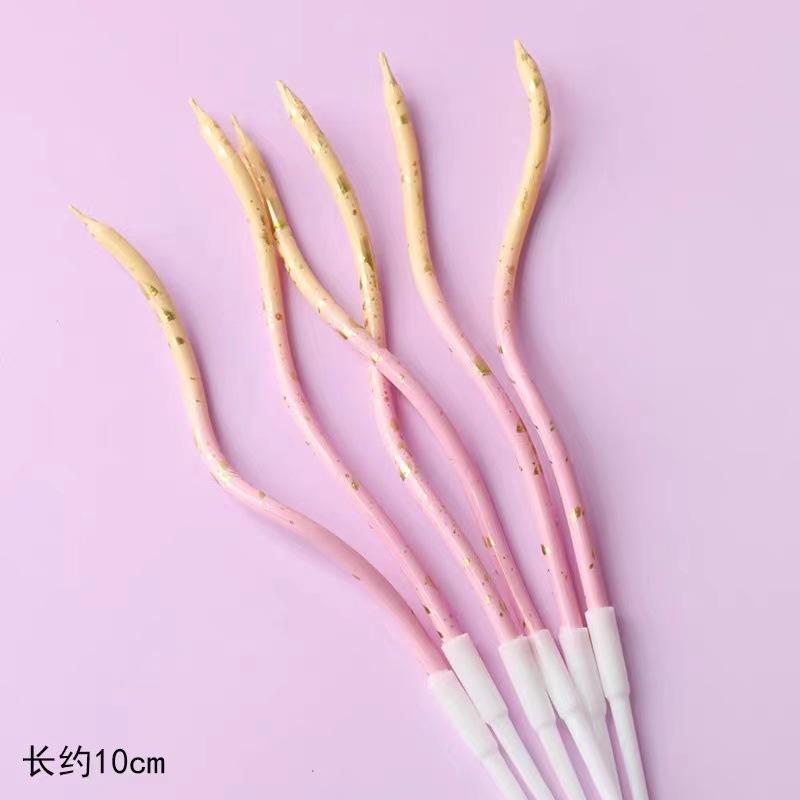 

Creative Twist Party Candles 12 Pack Spiral Shape Gradient Design Set for Cake Decoration Birthday Celebration Events One Size