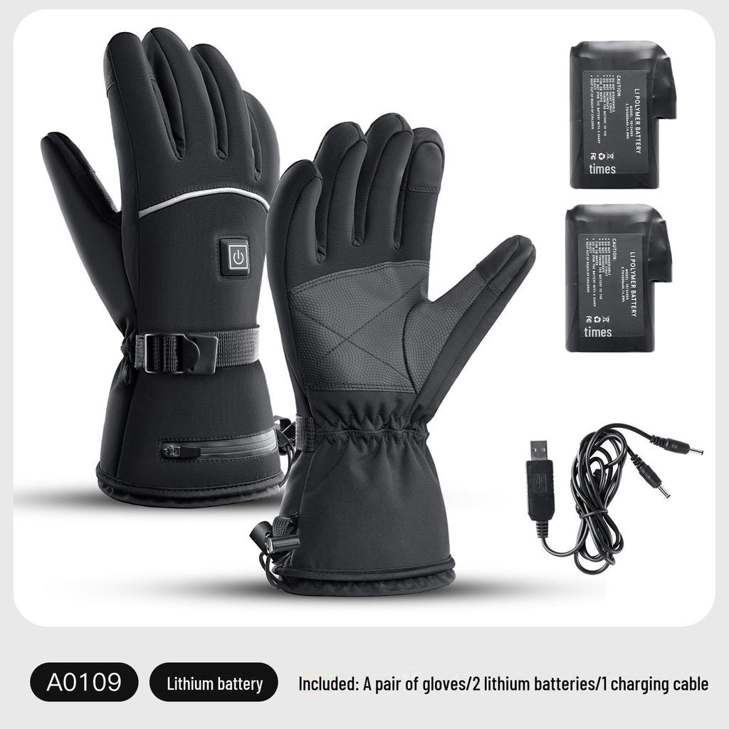 2024 Winter Outdoor Electric Heated Motorcycle & Skiing Gloves for Women