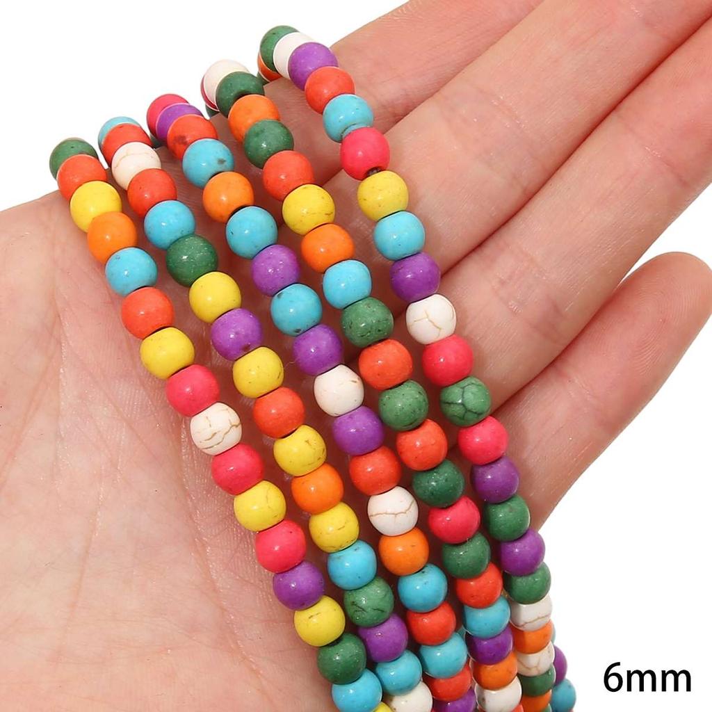 Synthetic Colour Turquoise Various Shapes of Colour Beads For Handmade Bracelet Necklace Keychain DIY Craft Jewelry Making Accessories