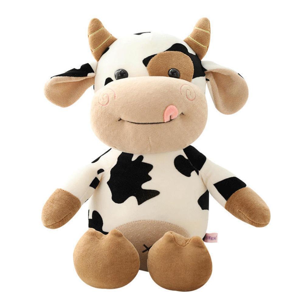 Cute Design Plush Toy Soft Material Chinese Zodiac Cow Little Cow Stuffed Cow  Girl Gift