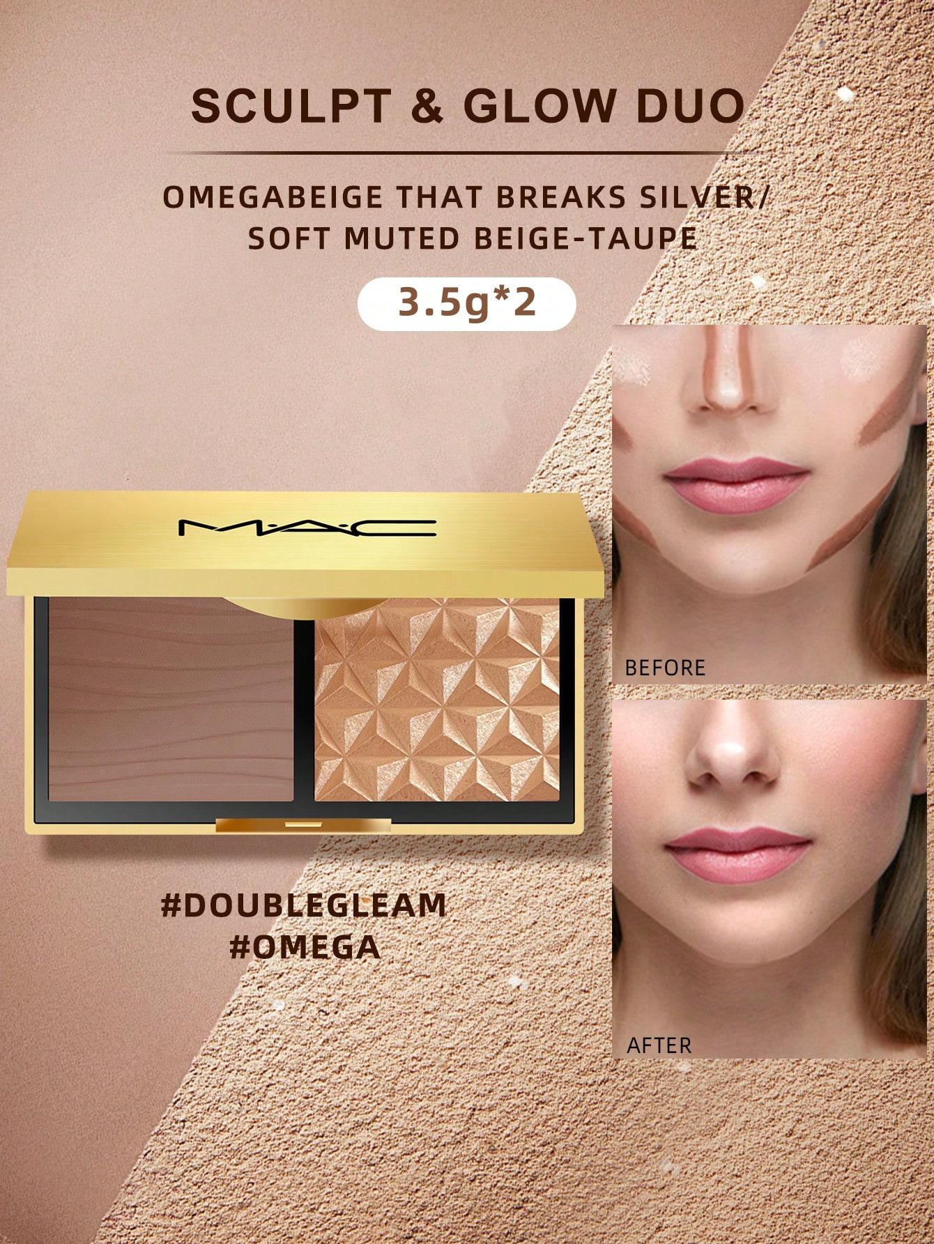 

Палетка для хайлайтера и контуринга M.A.C Sculpt & Glow | 0,12 унц./3,5 г на рефилл SCULPT & GLOW DUO