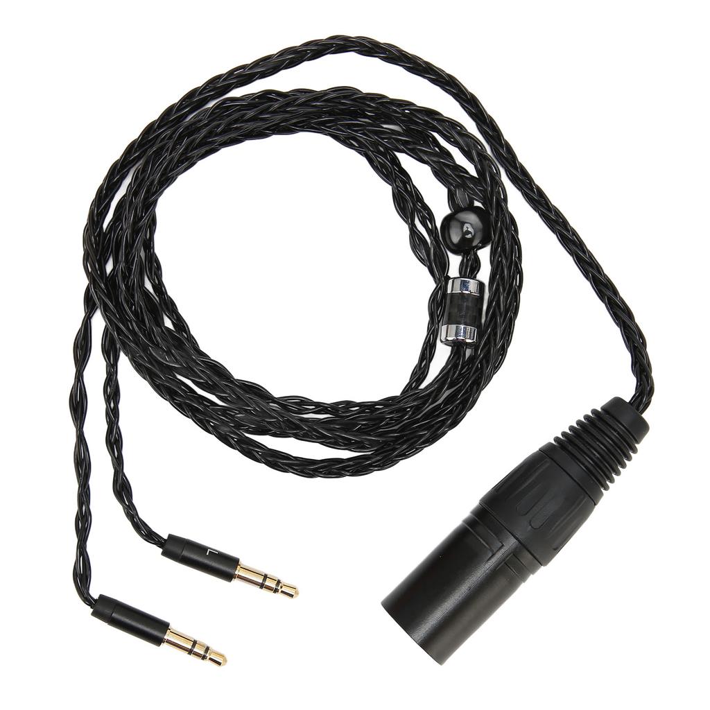 4 Pin XLR Male To Dual 3.5mm Male Headphone Cable for Arya Sundara Ananda HE400SE for MDR Z7 Z7M2 Z1