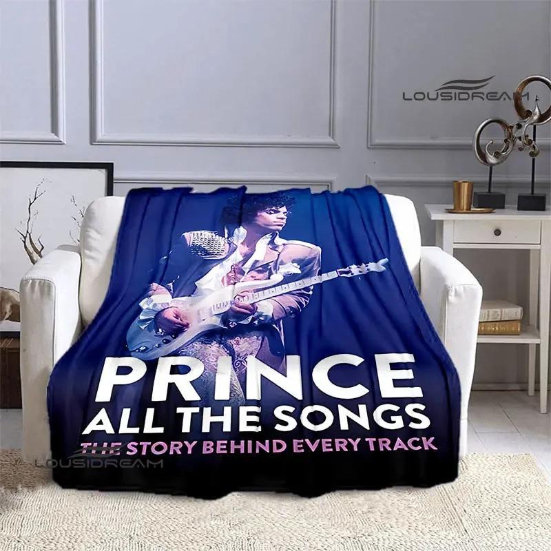 Singer Prince Purple Rain printied blanket warm beautiful flannel soft and comfortable blanket home travel blanket birthday gift