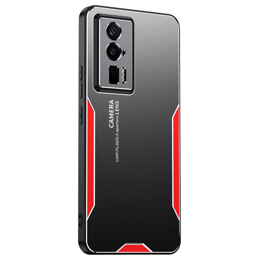 For Xiaomi Redmi K60 5G Phone Case Metal+TPU+PC Cover Camera Lens Protection