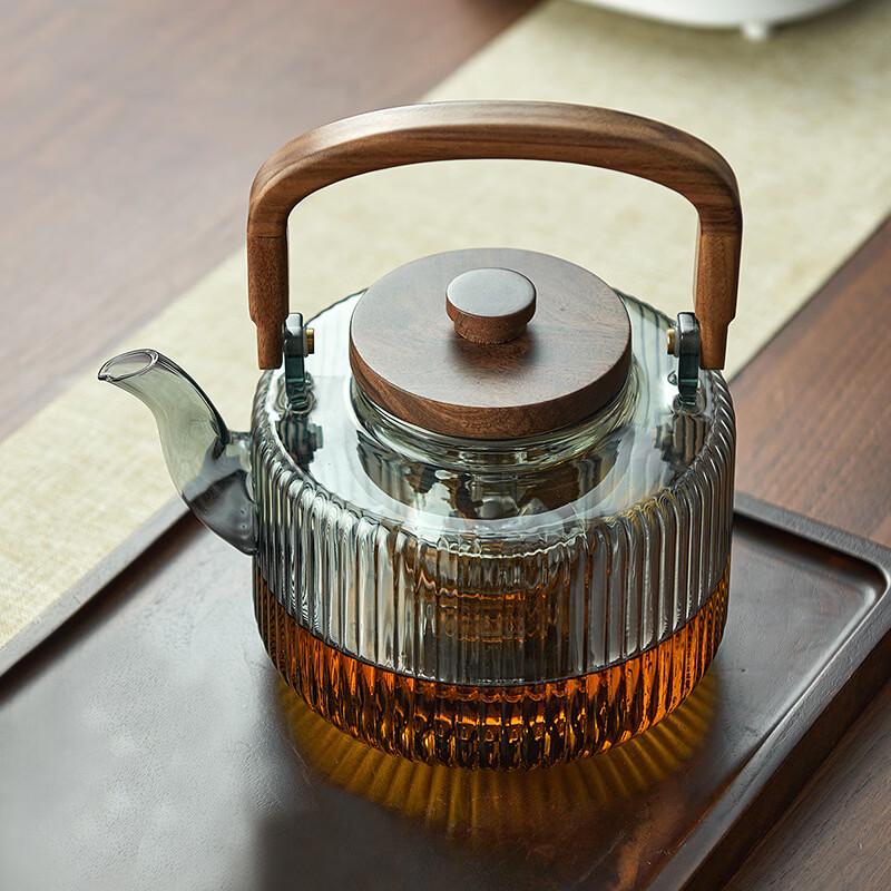 Heat-Resistant Glass Teapot with Handle