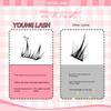 Butterfly Love Heart Shape Individual Cluster Eyelashes  Eyelash Extension