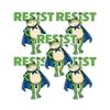 Portland Frog Protester Sticker Set Waterproof Vinyl Bumper Stickers Portland Rage Resistance Humor Frogs