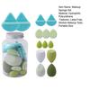 14Pcs/Set Makeup Sponge Kit Latex-Free Foundation Blending Liquid Powder Cream Application Cotton Powder Puff Mini Beauty Sponge Makeup Tools