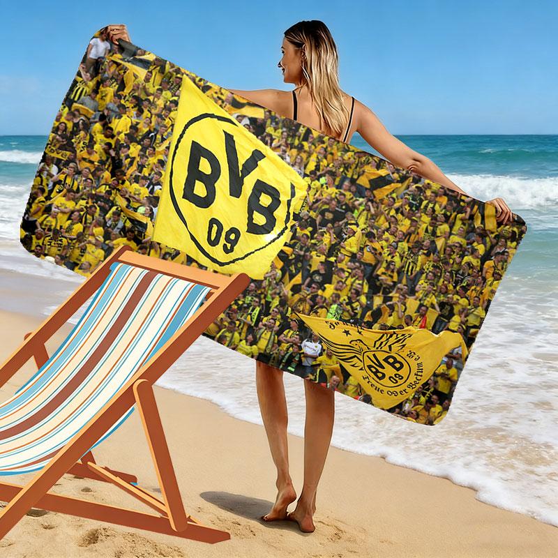 Dortmund Print Beach Towel, Large Soft Quick Dry Towel for Beach Camping Swimming