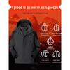 Warrior Men's 3-in-1 Outdoor Windproof Waterproof Hooded Jacket