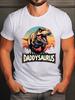 Daddysaurus Trex Dinosaur Dad TShirt 100 Cotton ONeck Short Sleeve Summer Casual Unisexs Tshirt Streetwear