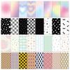 8 Sheets Girly Heart Korean Style Adhesive Phone Card Stickers, Decorative and Waterproof
