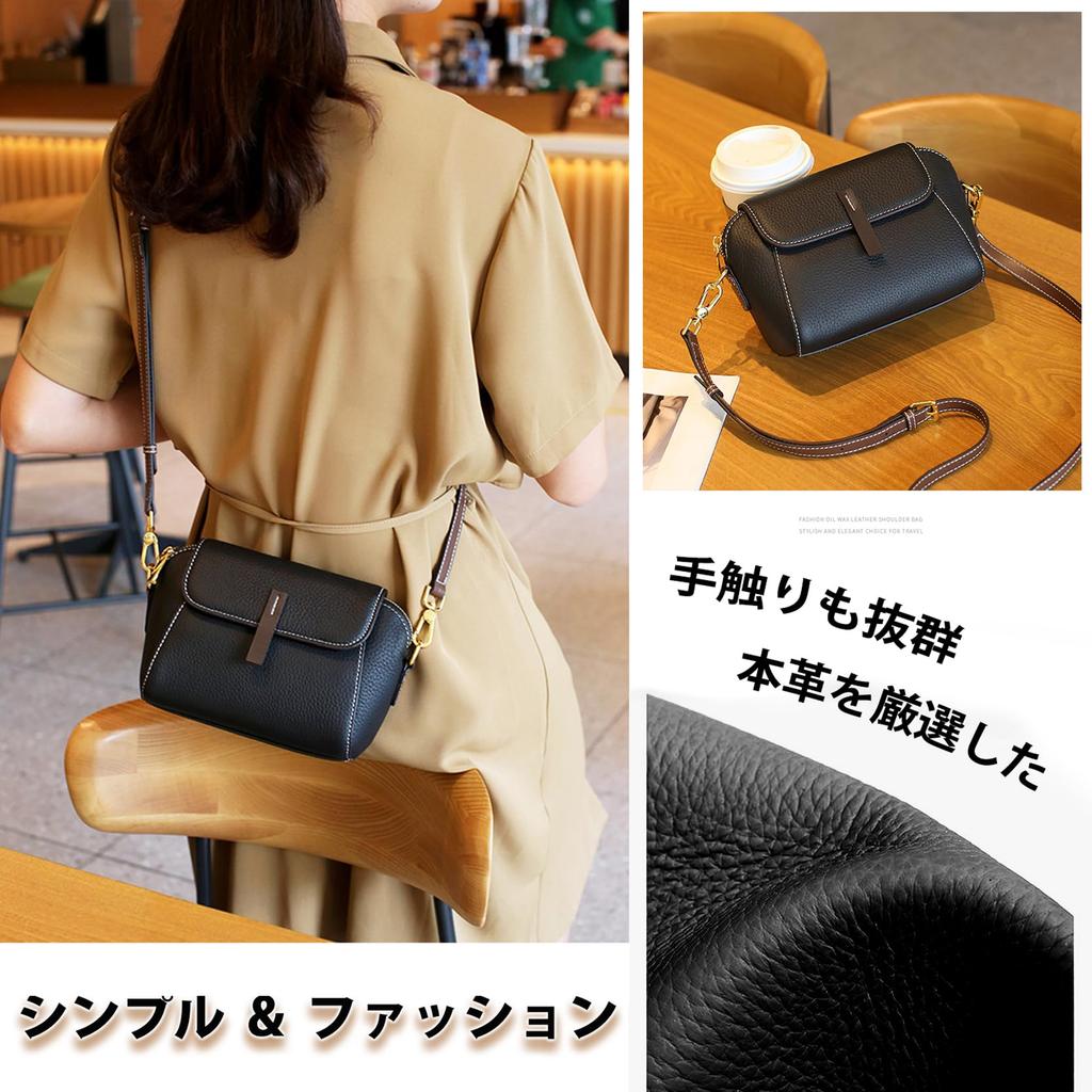 Bearneko Damen Umhängetasche, Echtes Leder, Crossbody, Leicht, Klein, Wasserdicht, mit Geldbörse und Smartphone-Tasche, Modische Geschenk für