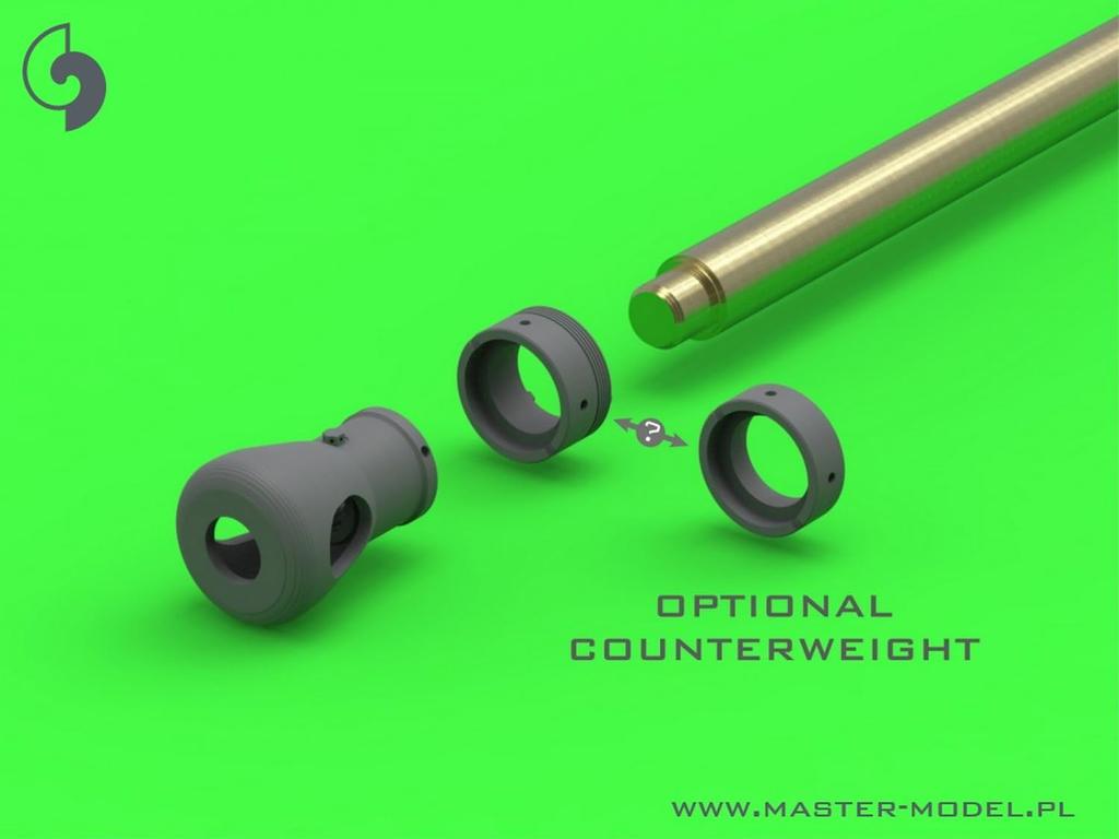 Master Model WW2 British QF 75mm Barrel Besa Machine Gun Centaur Plastic Model Parts 1/72 & (for Mk.III/Cromwell Mk.IV/VII/Churchill Mk.VI/VII)