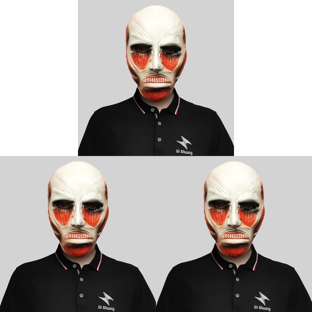 Attack On Titan Cartoon Character Latex Mask For Halloween Costume Party Props