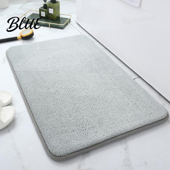 Fluffy Microfiber Bathroom Water Super Bath Rugs Mat Soft Carpet Rug Non-Slip Thick Absorbent Floor