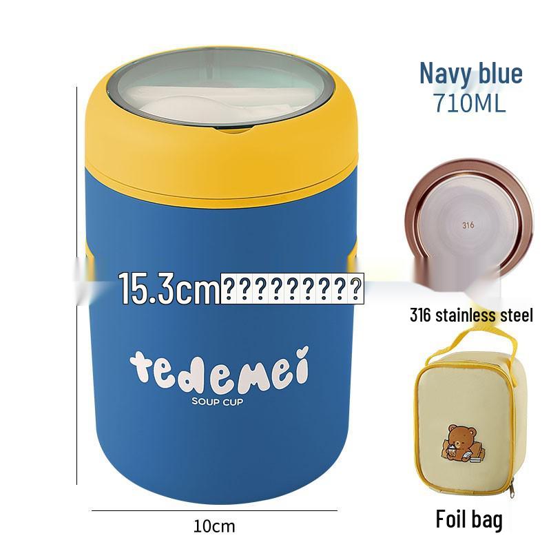 316 Stainless Steel Insulated Lunch Box and Soup Cup for Office Workers and Girls