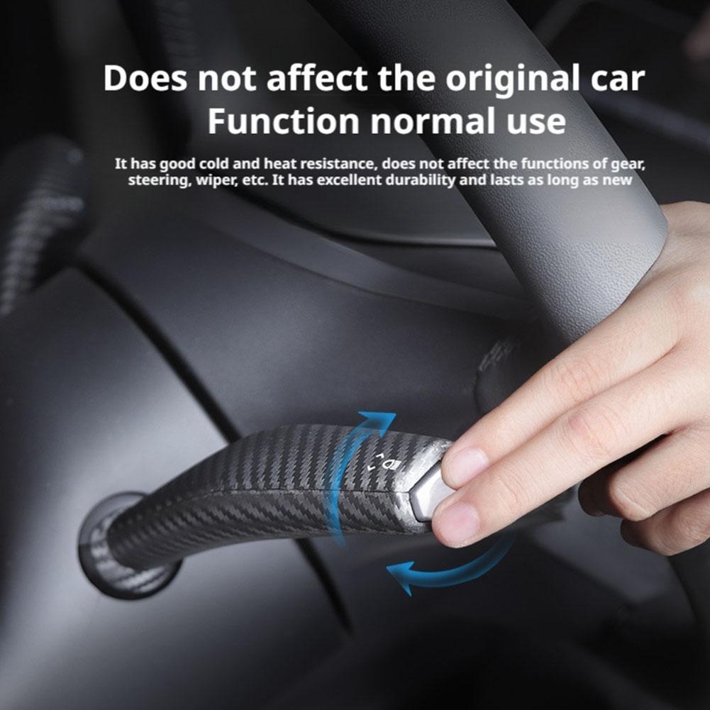 For Tesla Model Y 2025 2025 Full Package Trim Cover Of Carbon Fiber Matte Finish On Wiper Lever For Tesla Car Accessorie