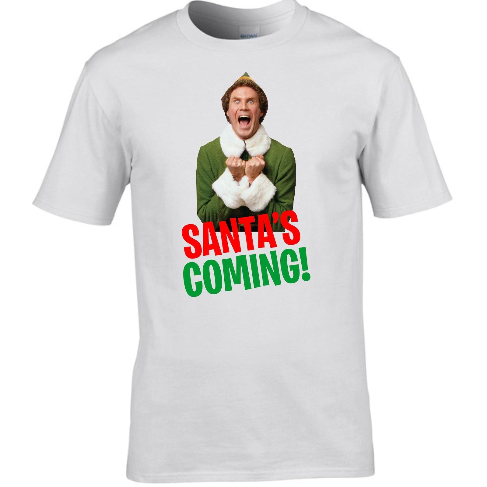 Santa s Coming T-Shirt, Christmas Shirt, Funny Christmas Shirt, Santa Christmas Unisex T-Shirt S