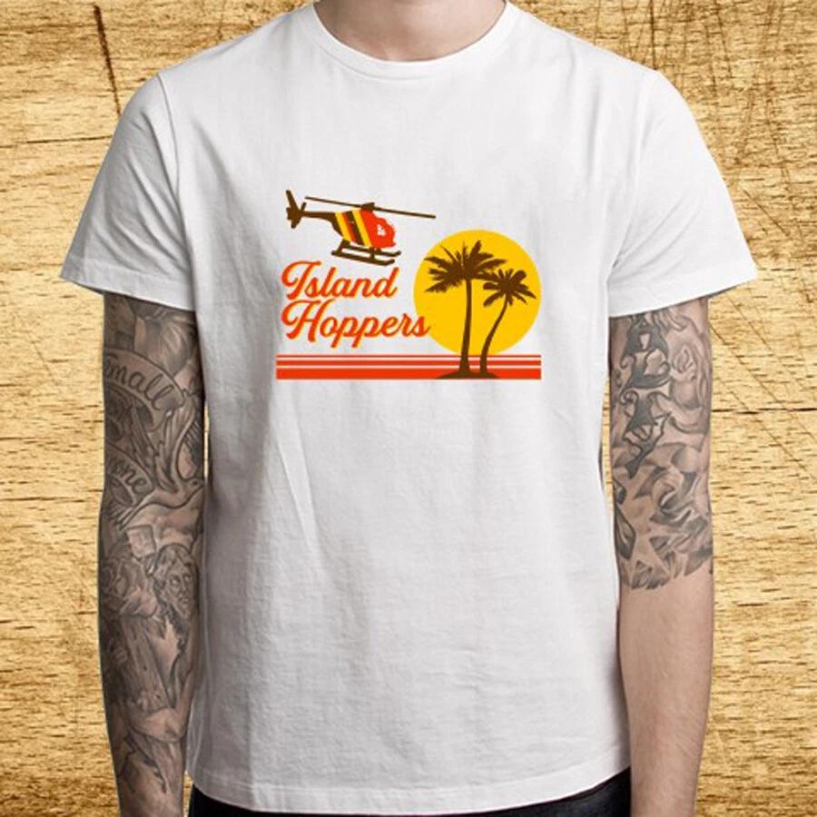 Island Hoppers Magnum PI Herren Weiß Größe S-5XL