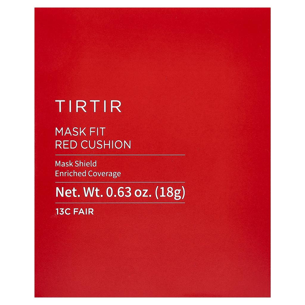 TIRTIR Mask Fit Red Cushion, 13C Fair, 18g (0.63oz)