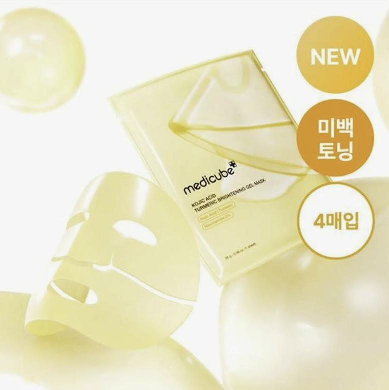 

Medicube Kojic Acid Turmeric Brightening Gel Mask Sheet [4pcs / 8pcs] 4pcs