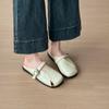 Fashion Shoes Cover Toe Ladies' Slippers Slipers Women Loafers Summer Peep Flat 2025 Slides Shoes Woman 2025 Cover Toe Slippers Summer P